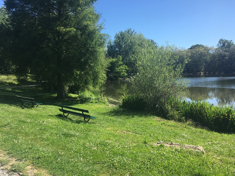 Vue sur le lac marion à Biarritz au Pays Basque