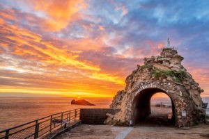 Biarritz coucher de soleil