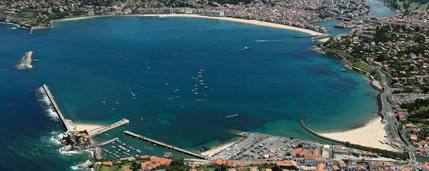 Saint-Jean-de-Luz vue du ciel