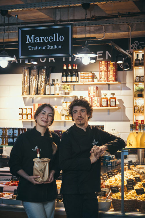 Renaud et Pauline de chez Marcello traiteur italien