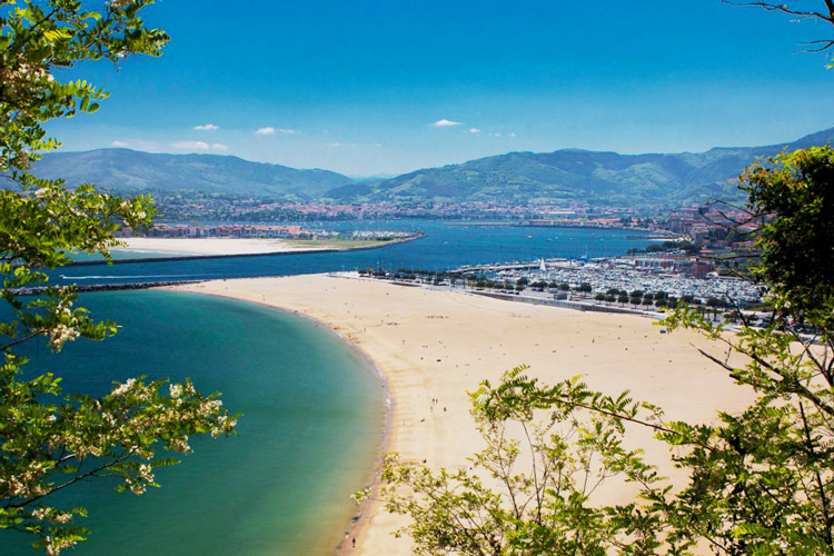 Paysage d'Hondarribia dans le Pays Basque