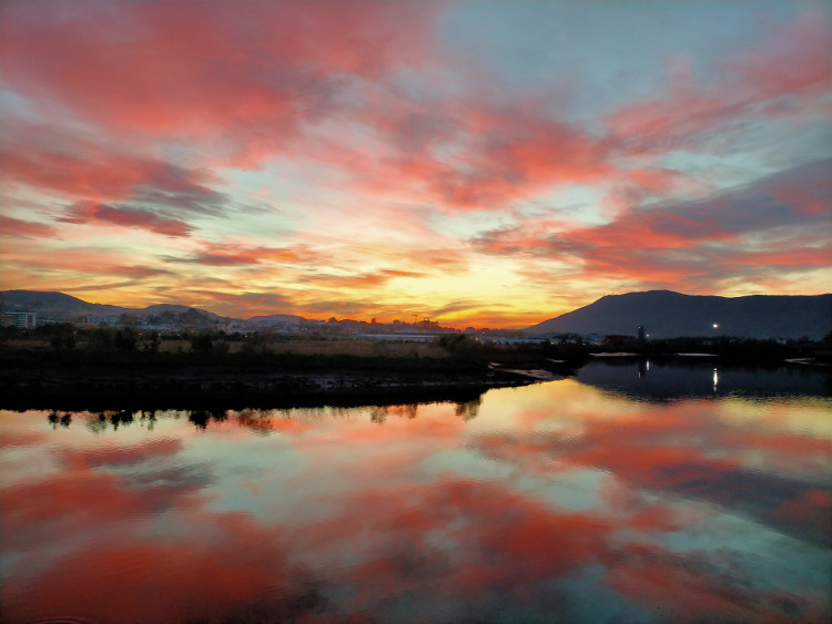 coucher de soleil au Pays Basque