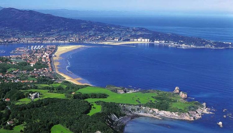 Vue de la ville Hendaye Pays Basque Vacances