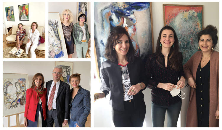 Résidence Galerie - Vernissage et visiteurs