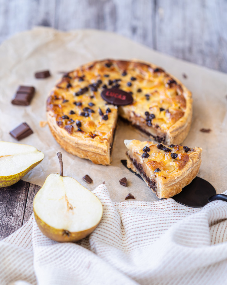 tarte poires chocolat