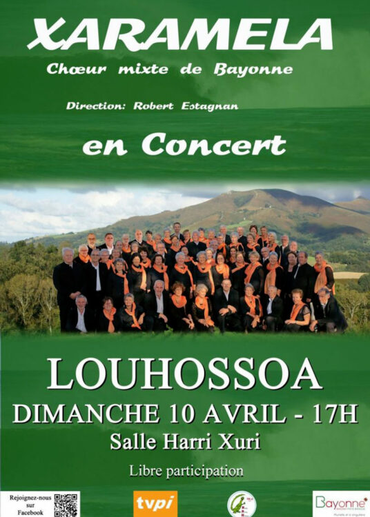 concert xaramela louhossoa sorties pays basque week-end 9 avril