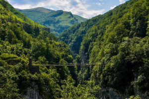 Passerelle d'Holzarte dans le Pays Basque