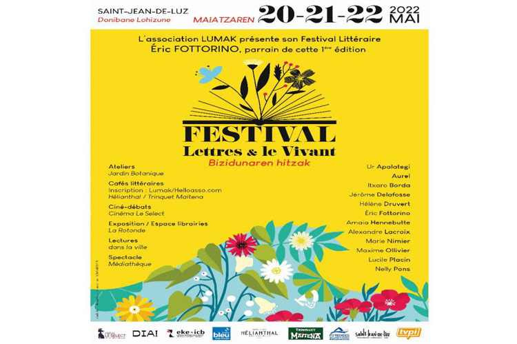 festival lettres & le vivant saint jean de luz week-end 21 mai pays basque