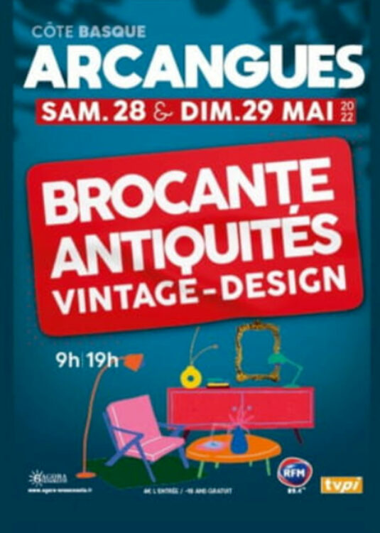 brocante arcangues week-end pays basque 28 mai