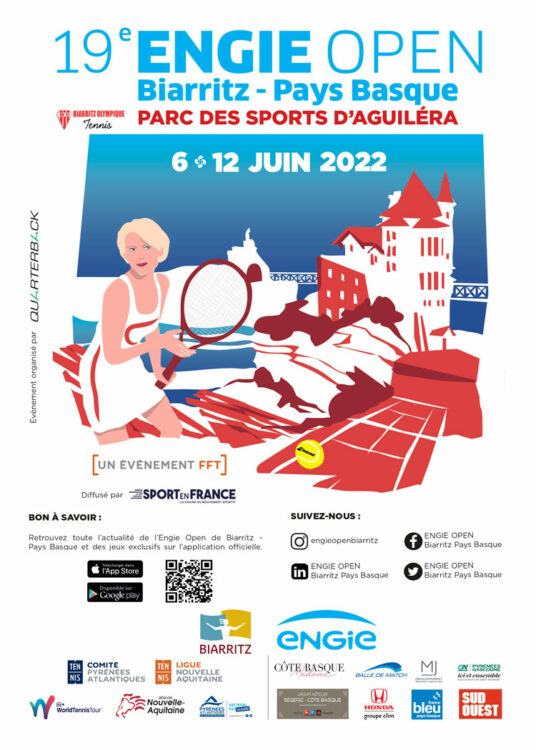 affiche 19eme engie open biarritz parc des sports d'aguiléra