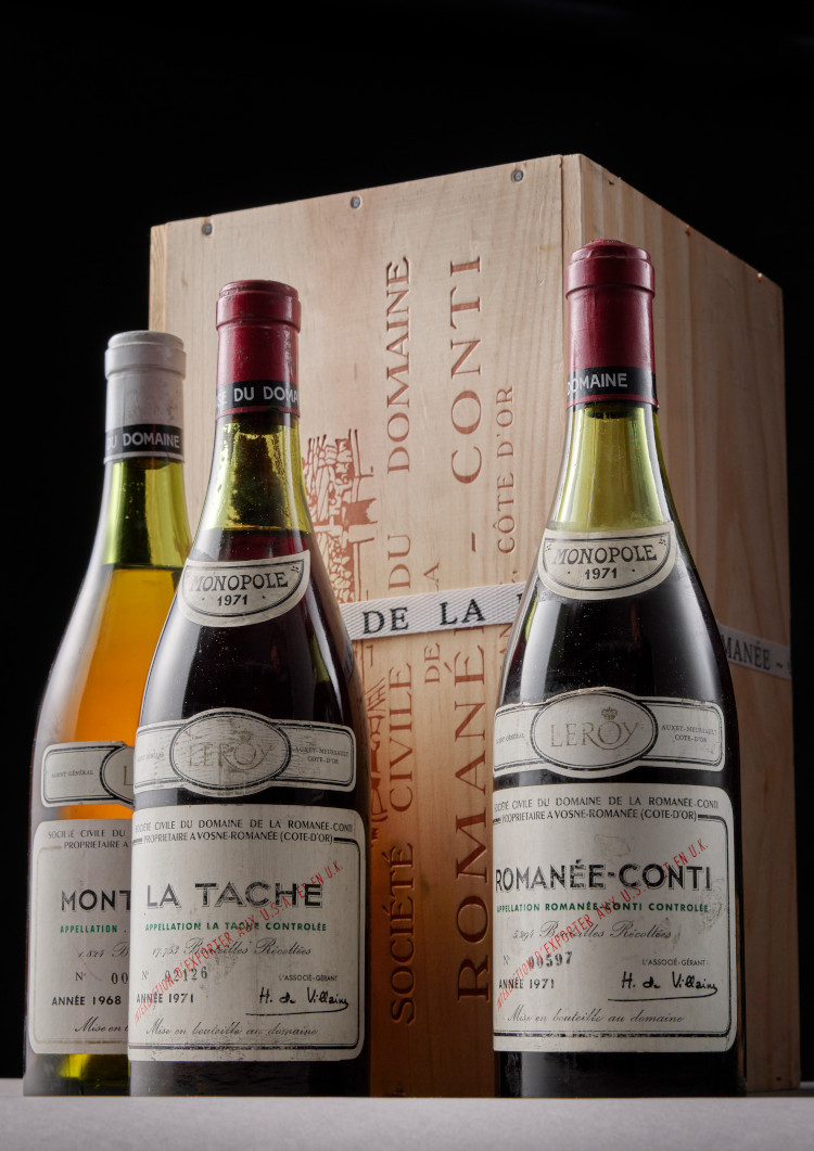 Bouteilles de vins prestigieux vendues par Biarritz Enchères