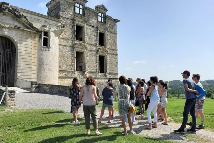 visite guidee chateau de gramont bidache