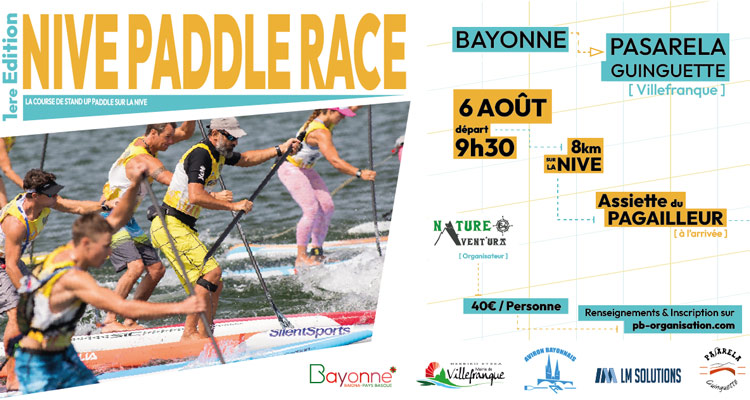 nive paddle race bayonne 1ere edition week-end 6 aout