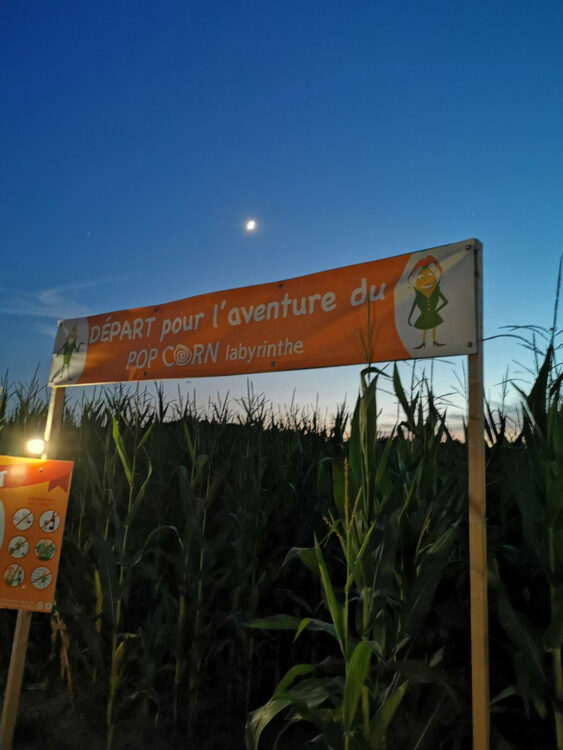 départ de. nuit au Labyrinthe à Urrugne