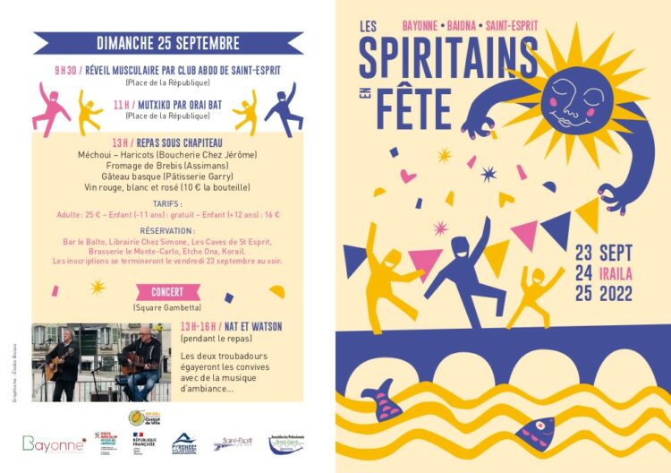 spiritains en fête-programme dimanche