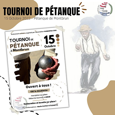 tournoi de pétanque solidaire Anglet