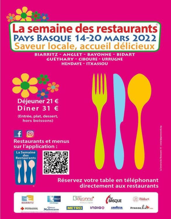 La semaine des restaurants Que faire au Pays Basque