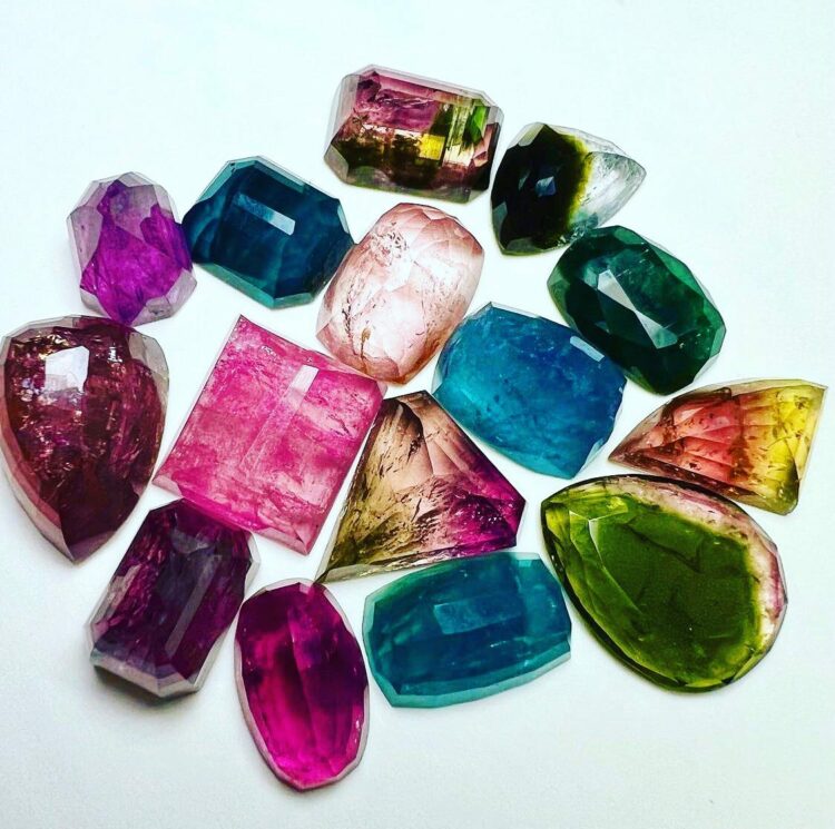 Tourmalines multicolores