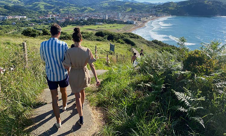 randonnée du littoral à zarautz pays basque espagne