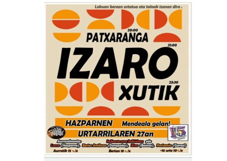 Concert Izaro
