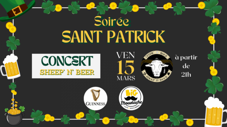 Soirée Saint Patrick au Big Moustache