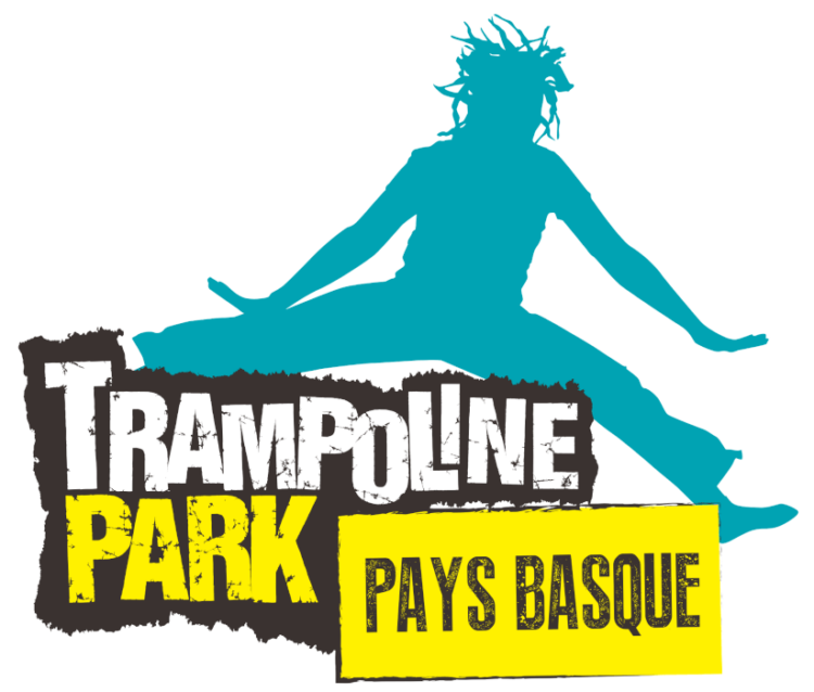 logo Trampoline Park Pays Basque avec un personnage qui saute